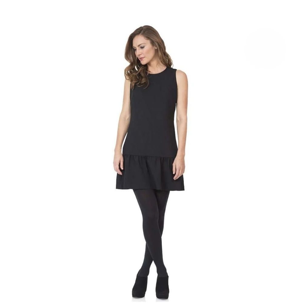 Sail To Sable Sleeveless Mini Dress with Ruffle in Black Womens Size Medium